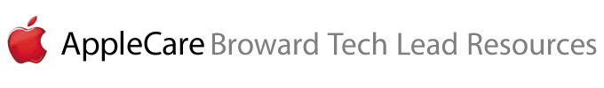 AppleCare Broward Tech Lead Resources